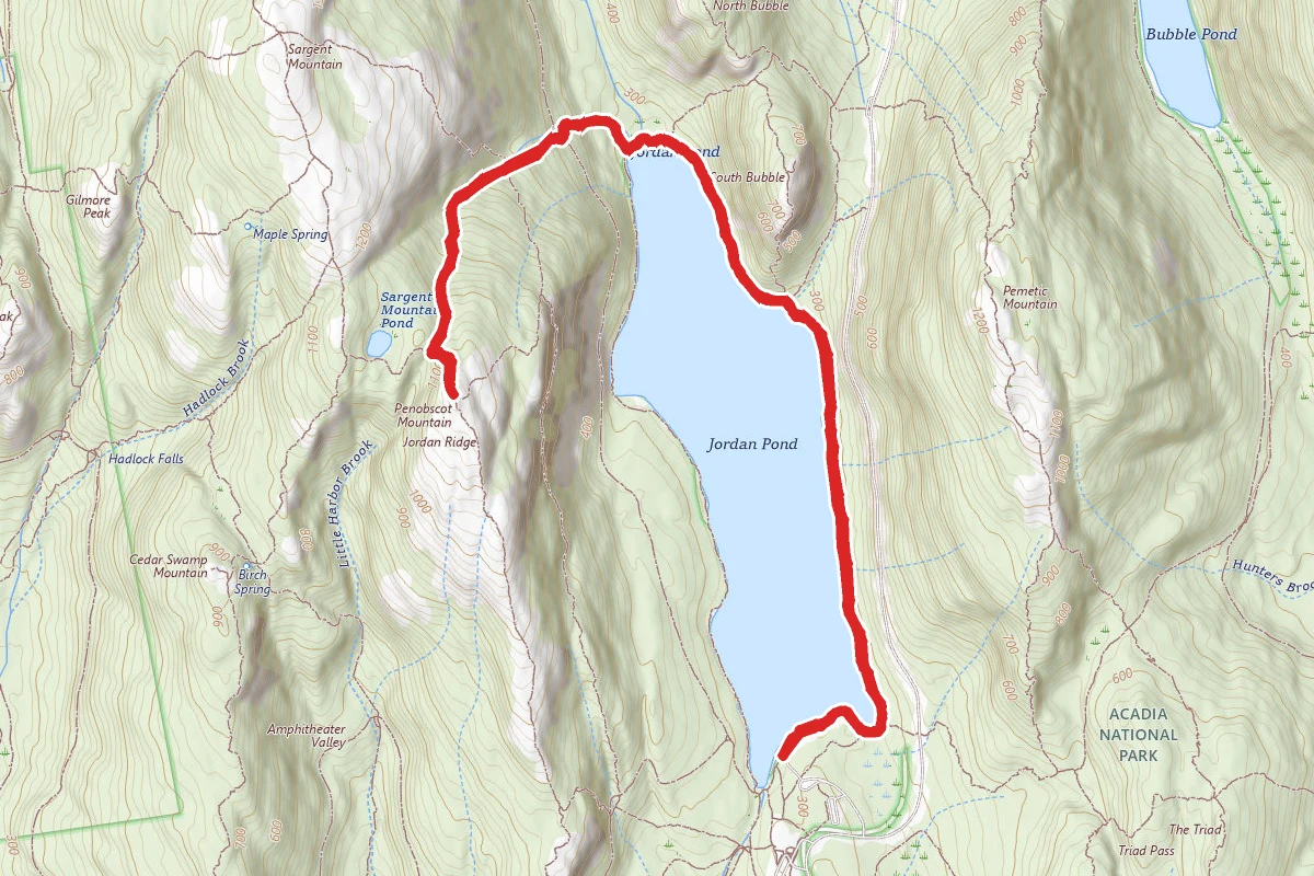 Deer Brook Trail via Jordan Pond Path