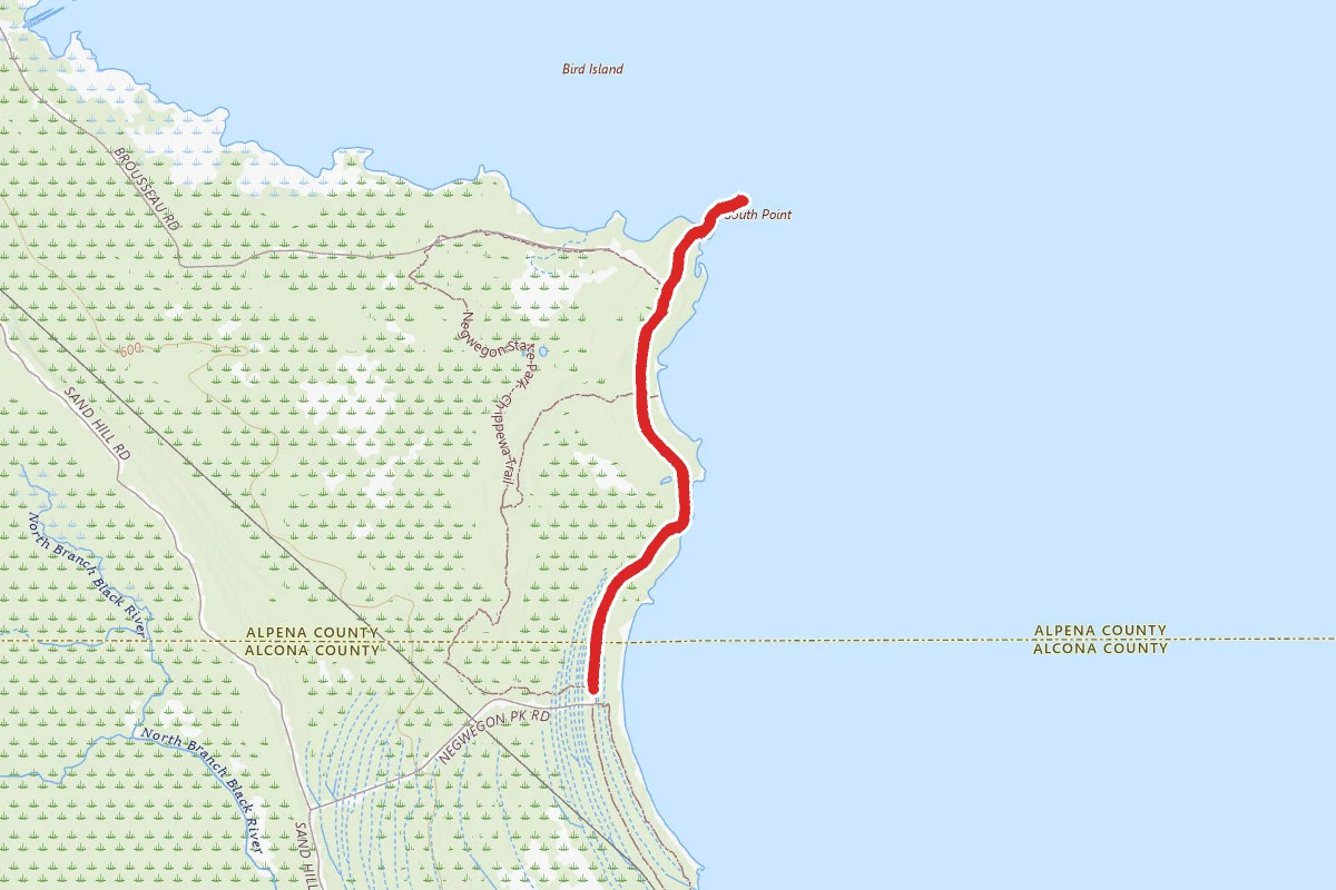 Negwegon State Park Trail