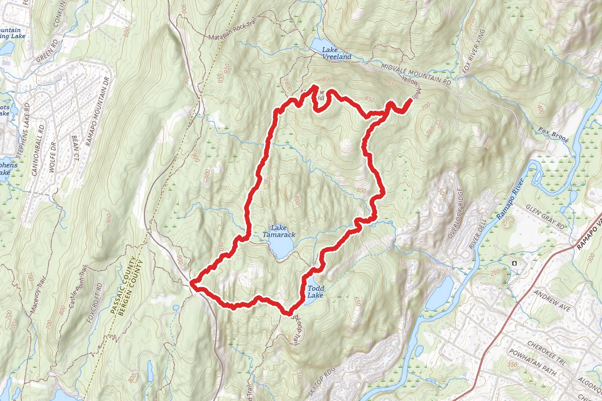 Schuber, Millstone, Yellow and Todd Trail Loop