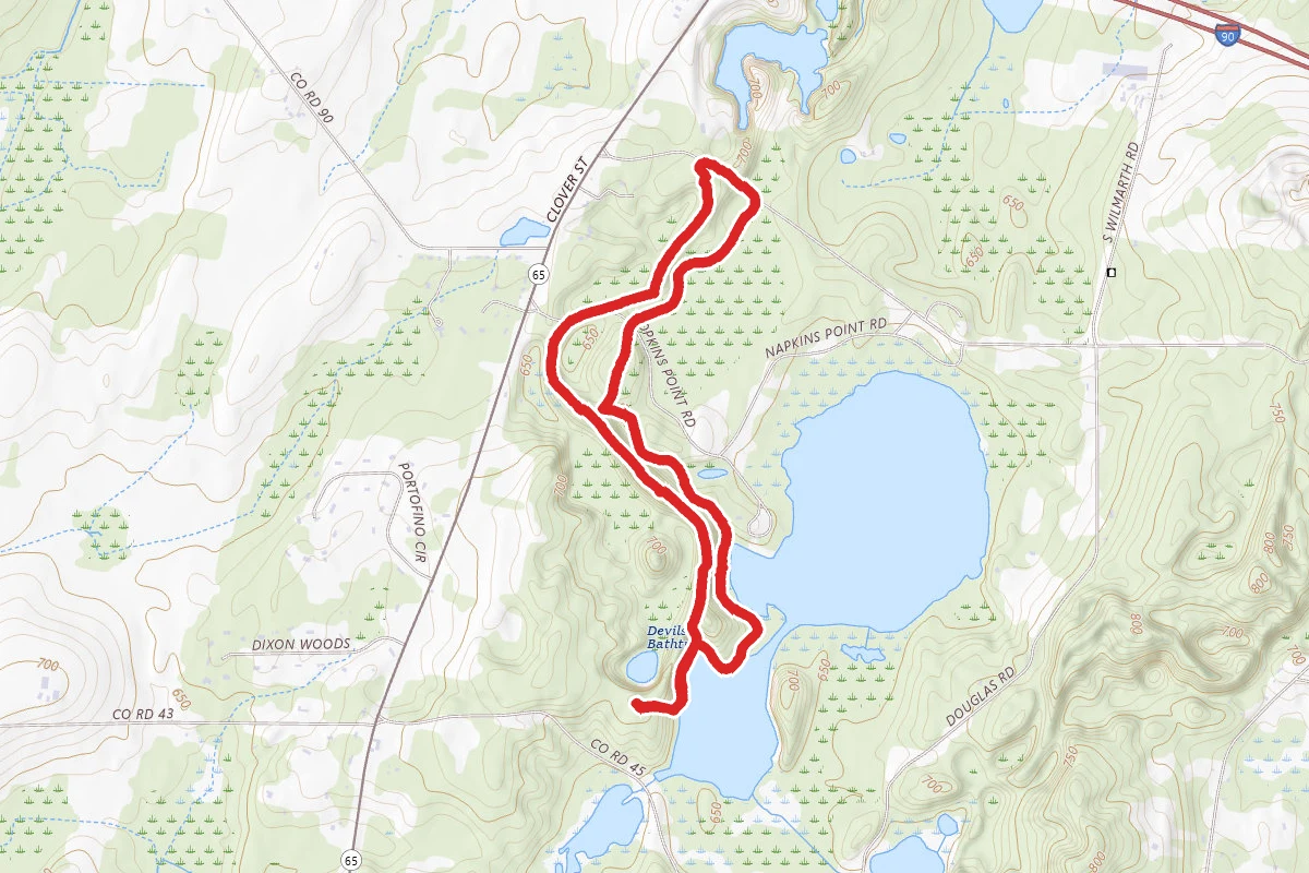 Devils Bathtub and Hopkins Point Loop