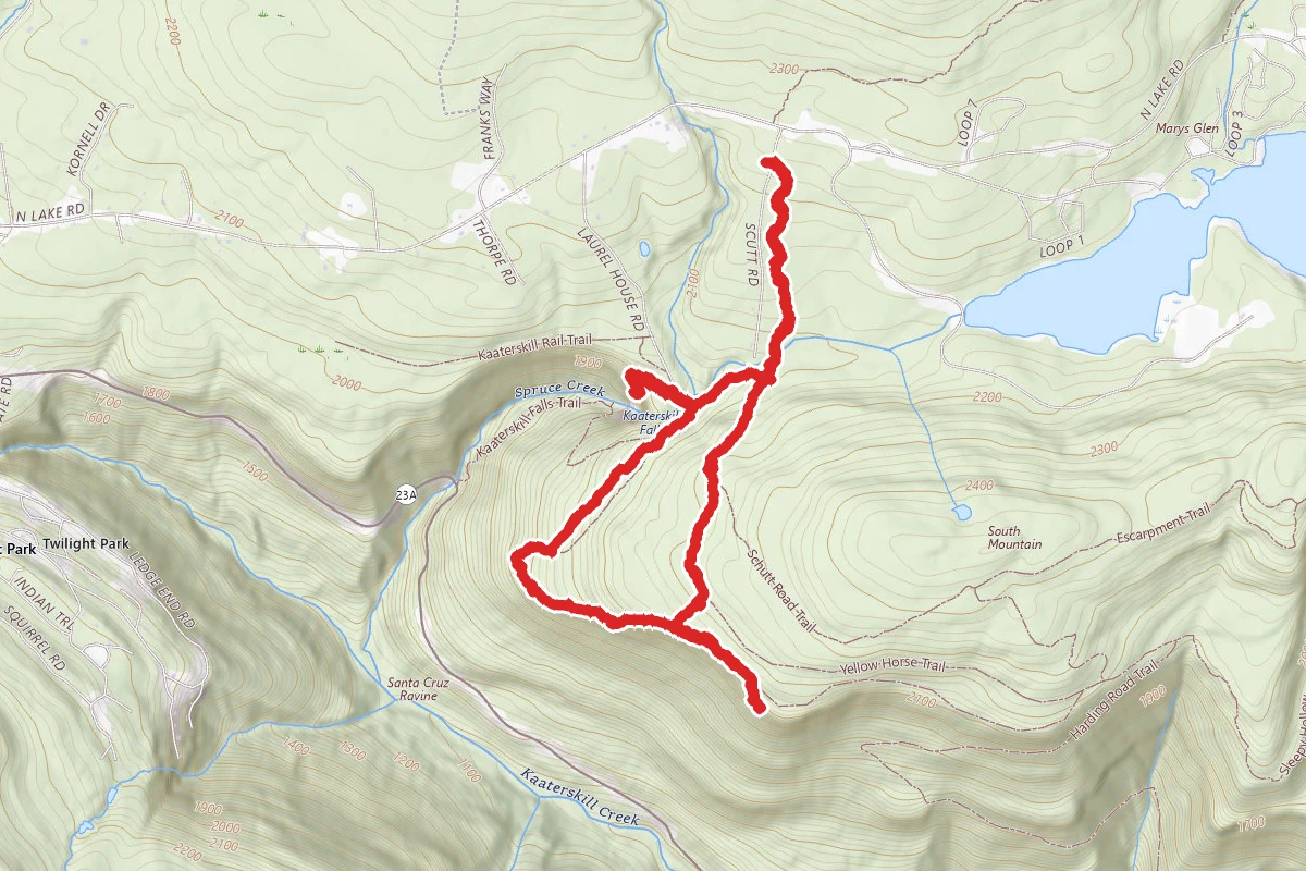 Inspiration Point to Katerskill Falls Loop