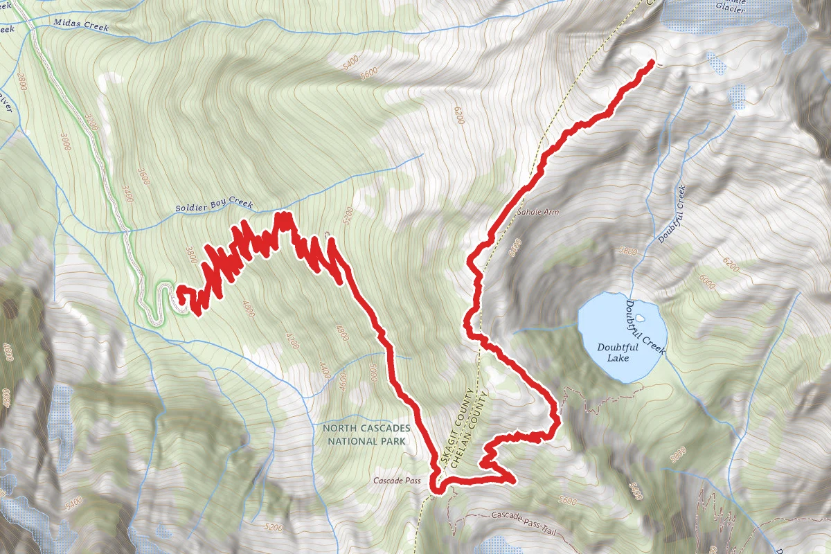 Cascade Pass and Sahale Arm Trail