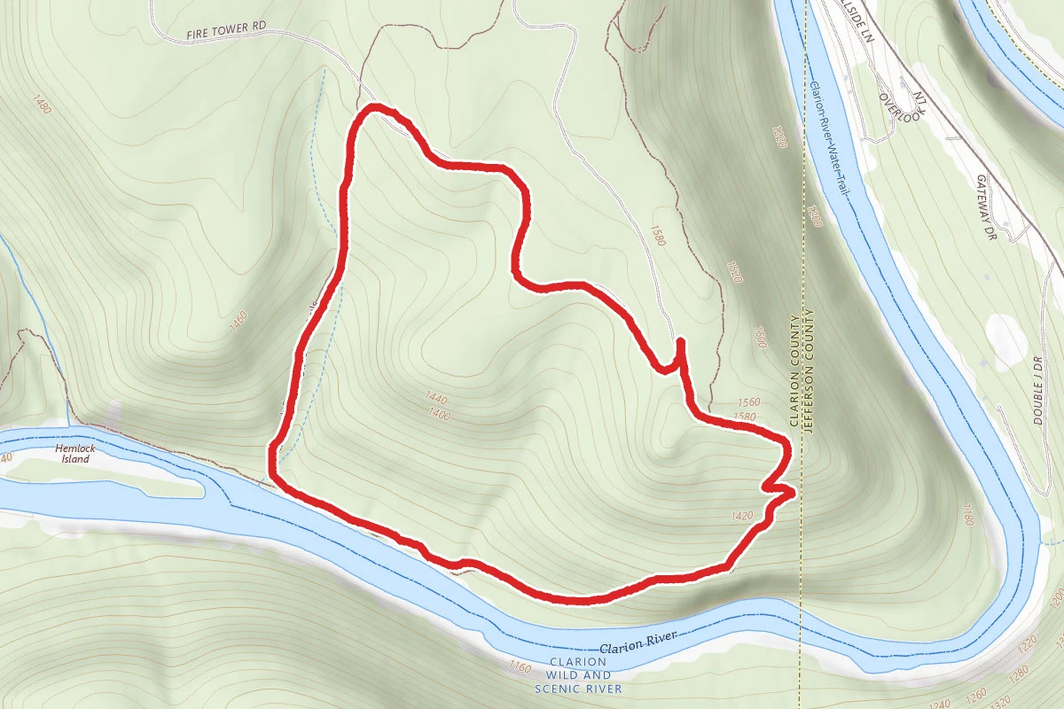 River Trail from Seneca Viewpoint