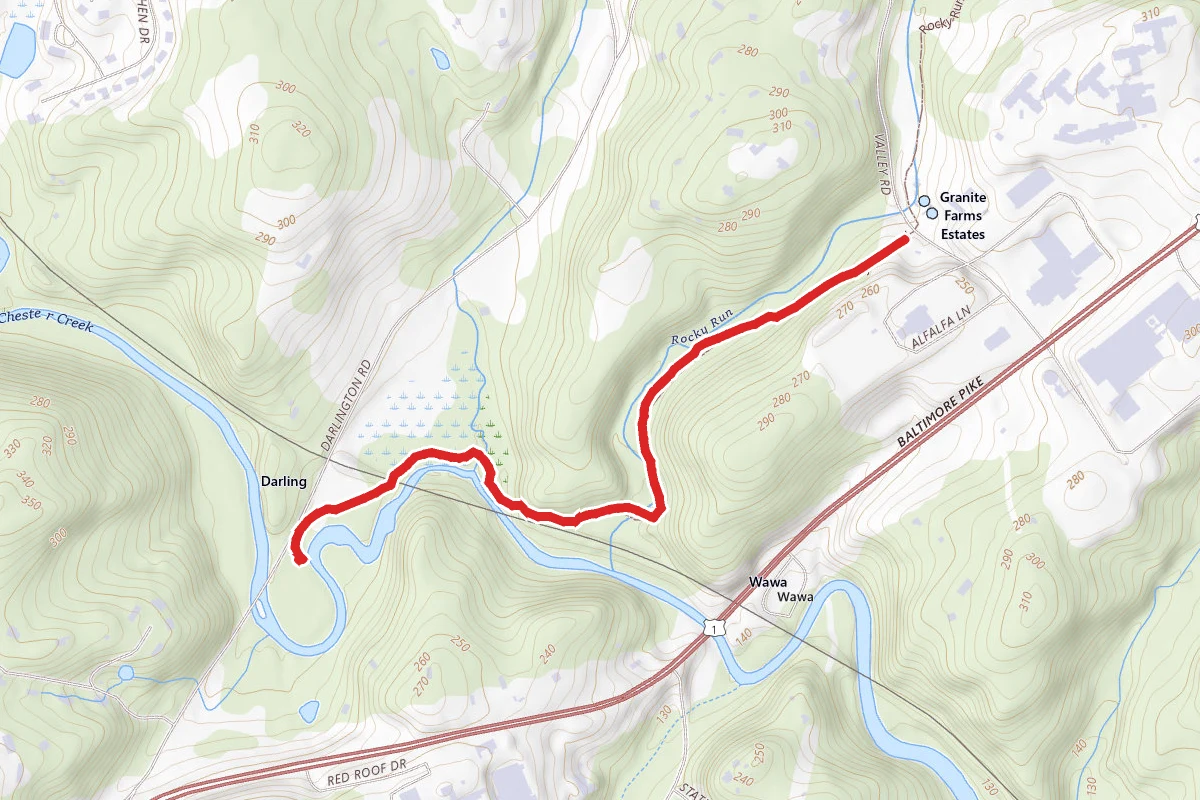 Darlington Trail to Rocky Run Trail