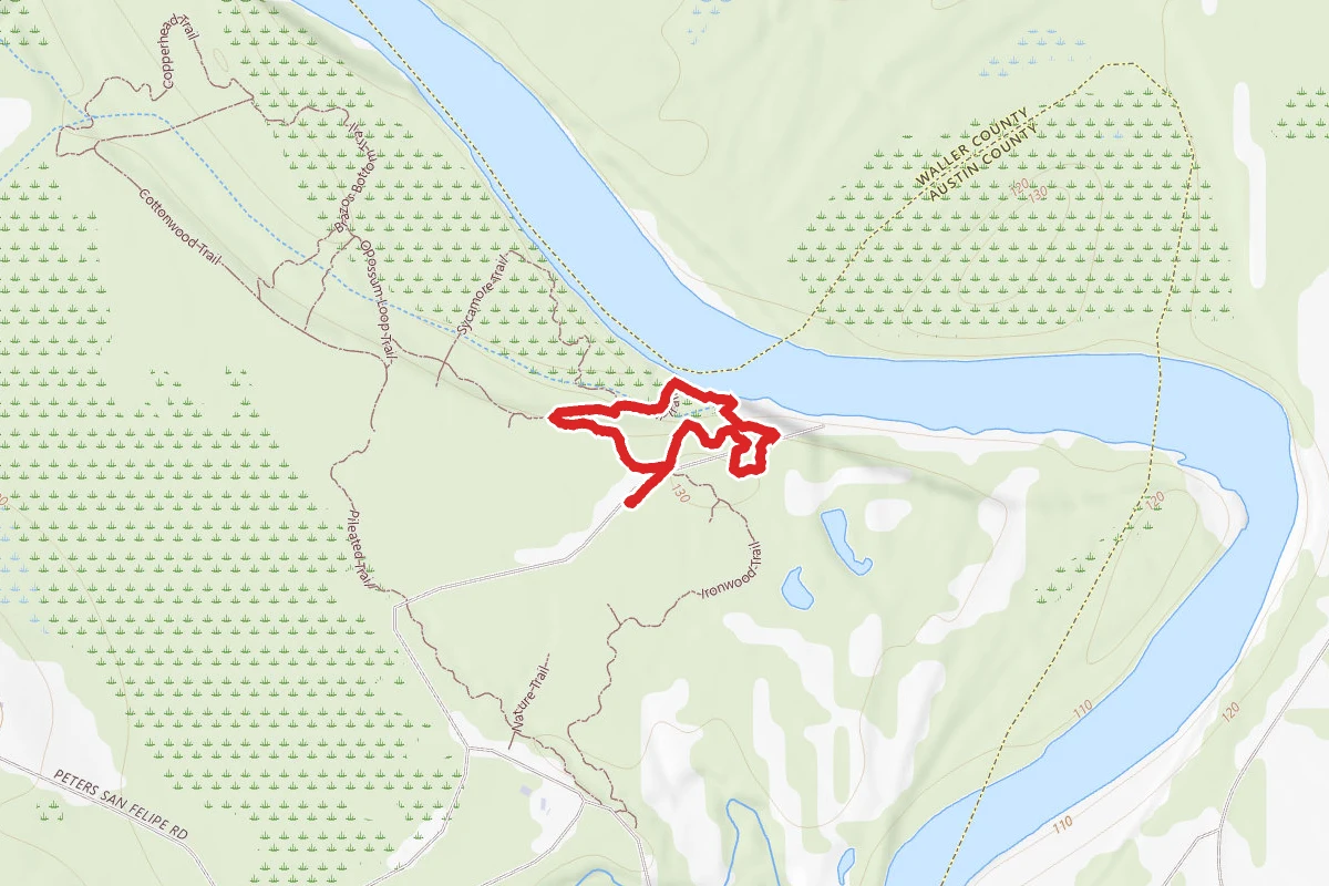 Dewberry Trail, Wren Loop, and Ironwood Trail