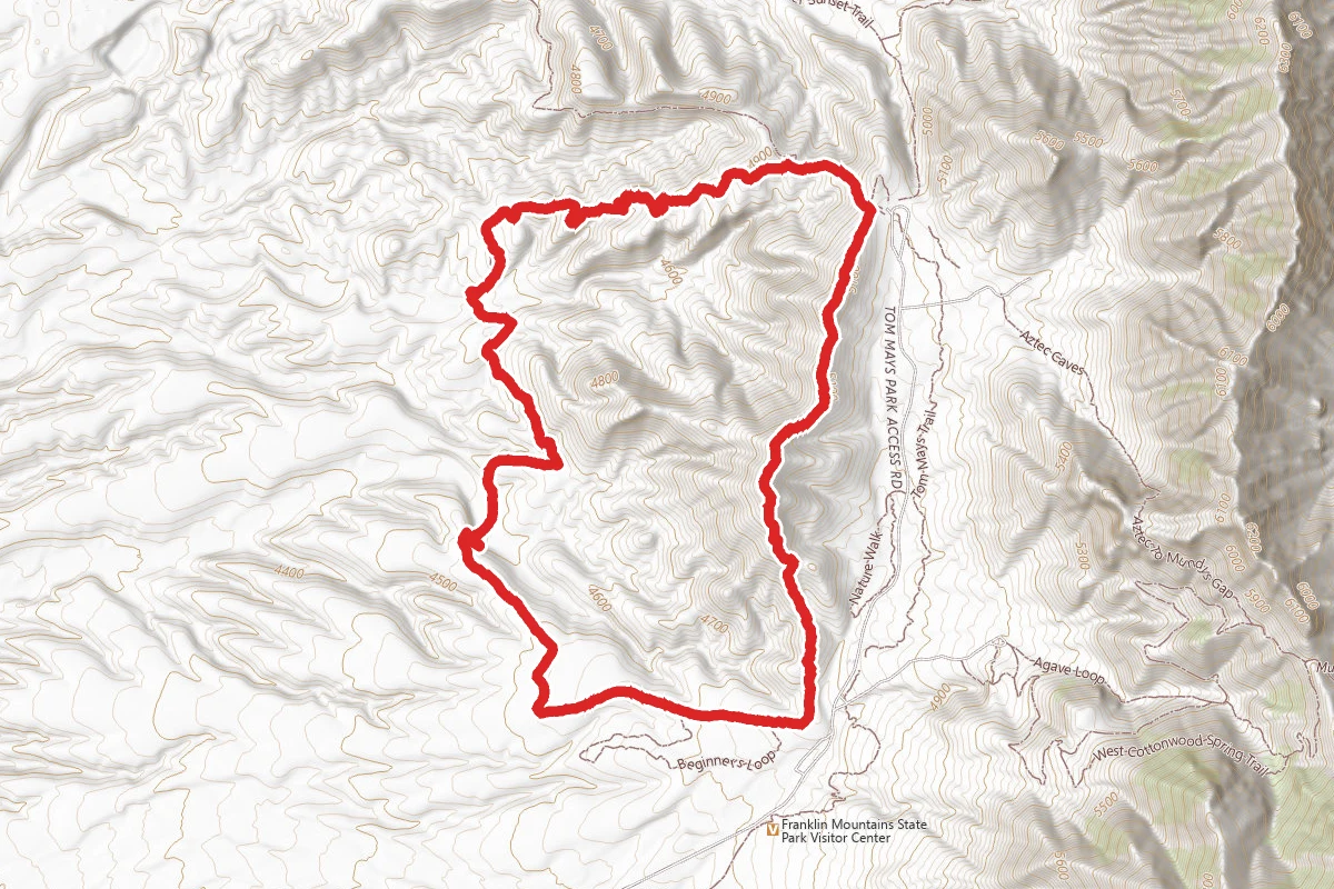 Lower Sunset and Upper Sunset Loop