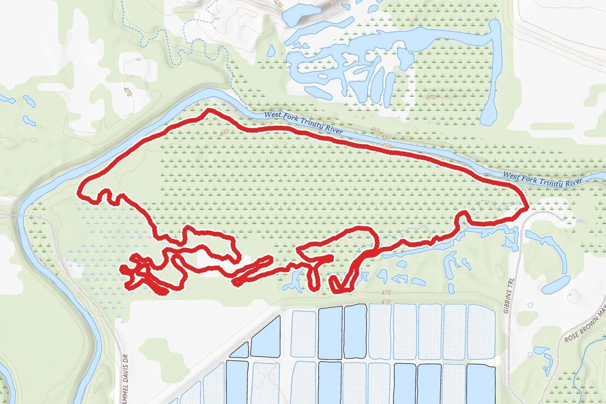 Trinity River, Prairie Loop and South Loop