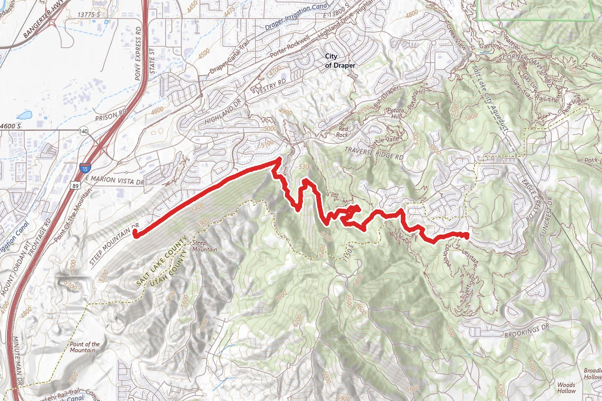 Bonneville Shoreline, Anns, Maple Hollow North and Eagle Crest Trail