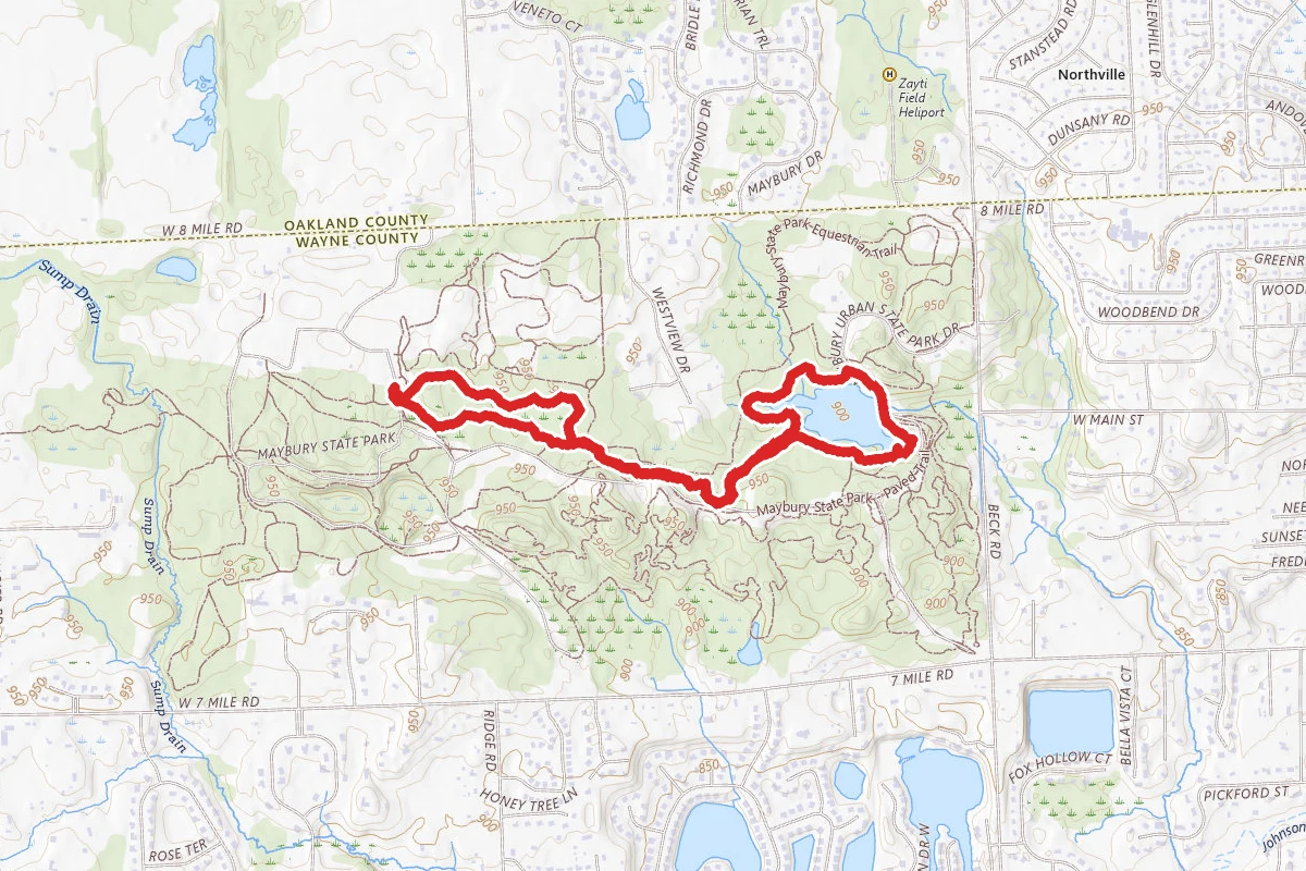 Maybury Hiking Trail Loop