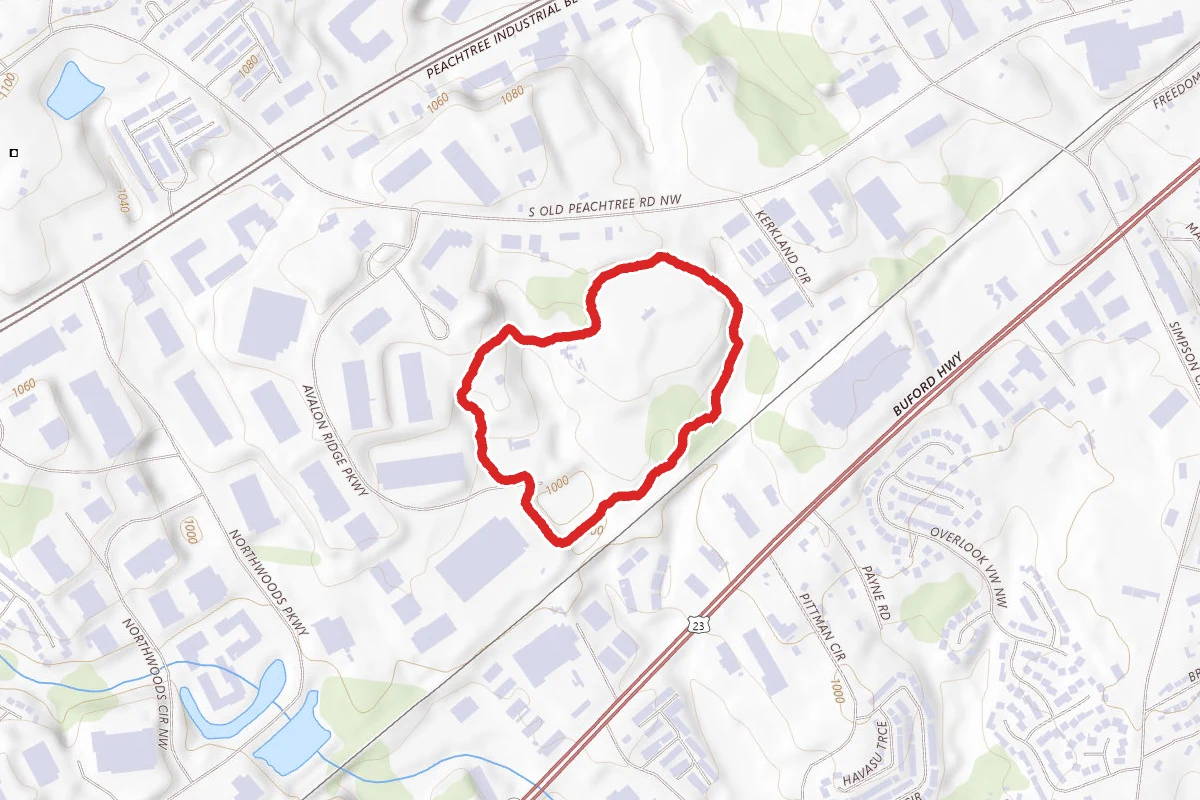 Pinckneyville Park and Baseball Complex Trail route map