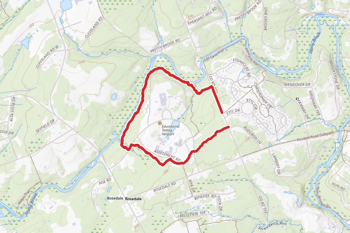Laurie Chauncey and Lawrence-Hopewell Trail Loop