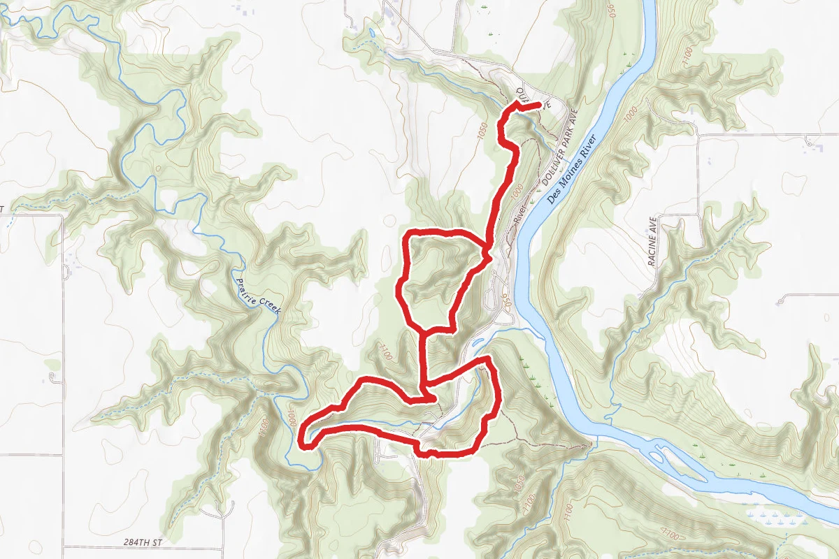 Boneyard to Center to Copperas to Indian Loop