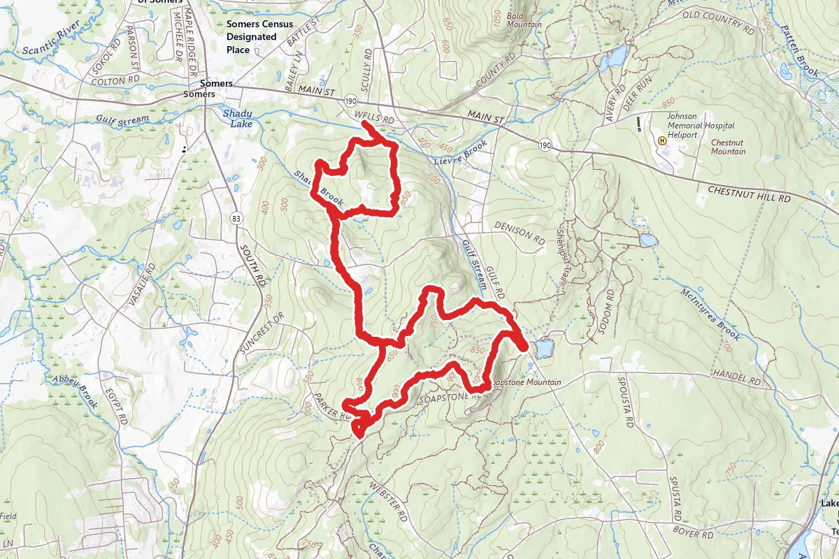 Whitaker Woods to Soapstone Mountain via White and Yellow Blazes