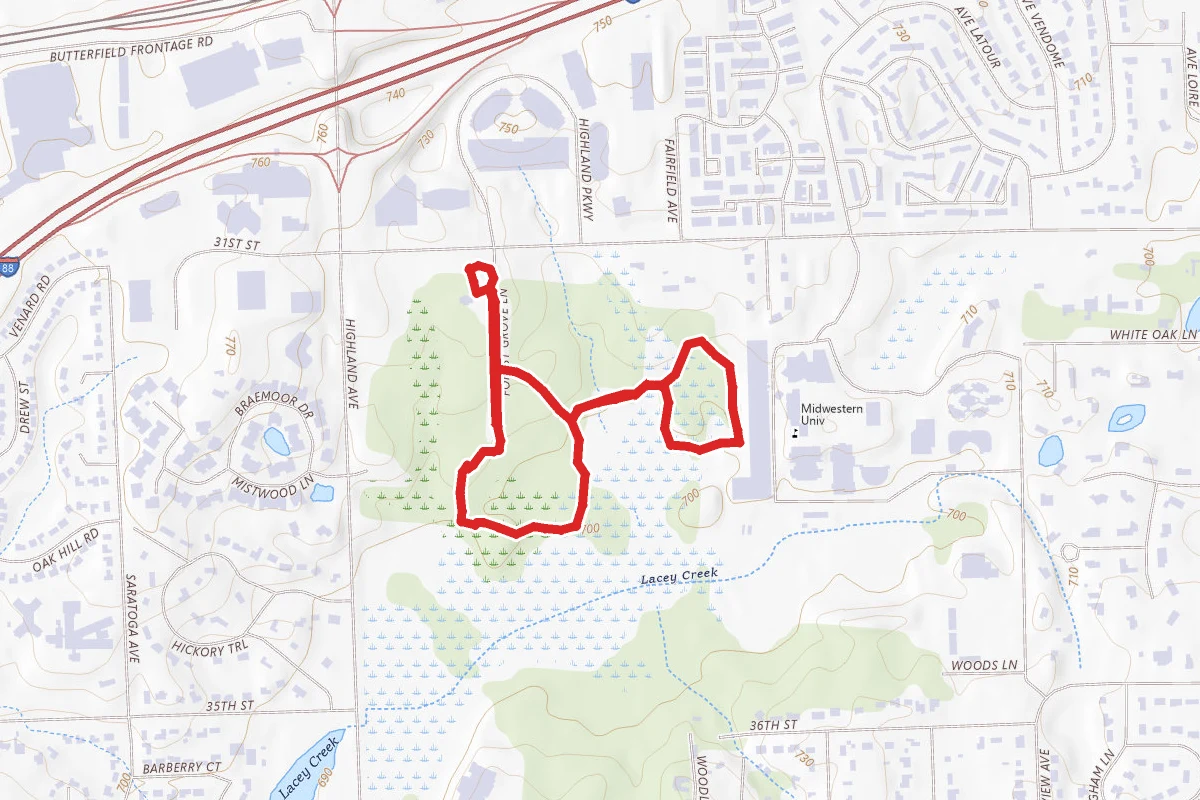 Lyman Woods Nature Center Loop