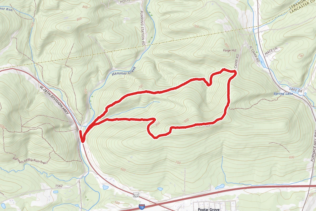 Horseshoe, Explorer Lodge, South Camp Road, and Eagle Rock Loop