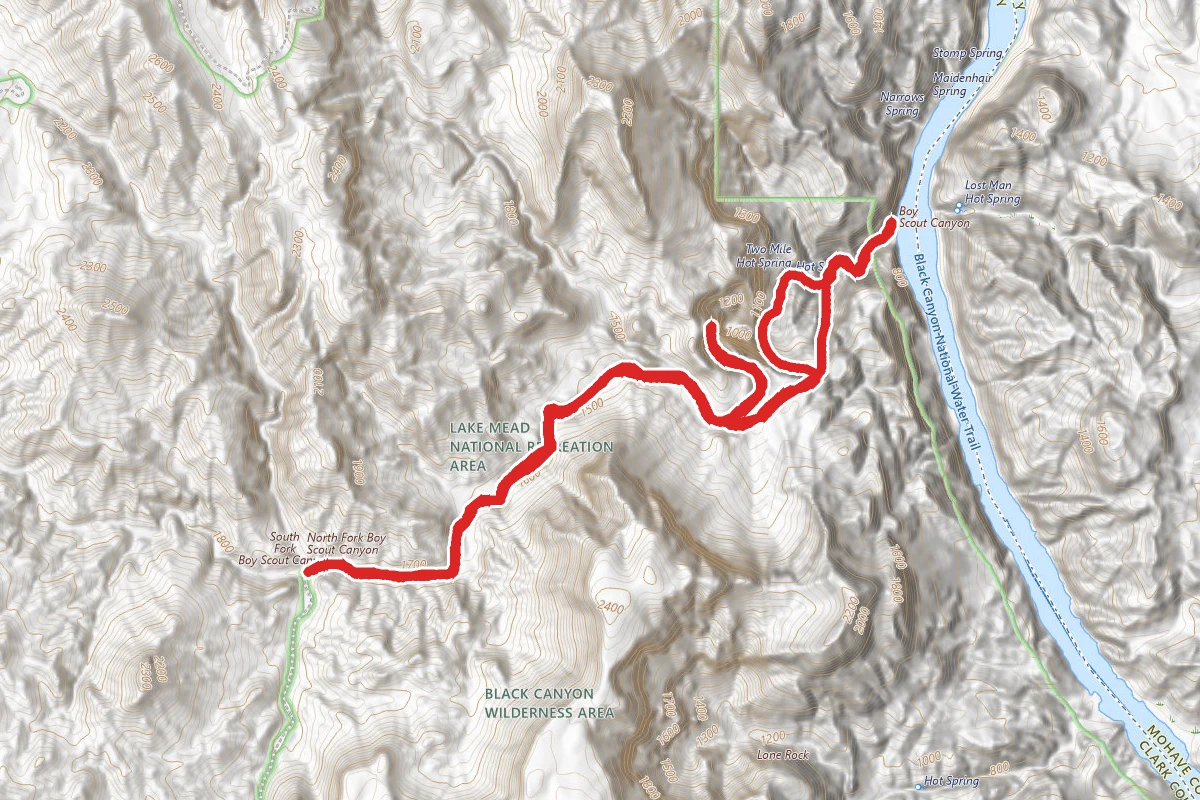 Boy Scout Hot Spring Trail
