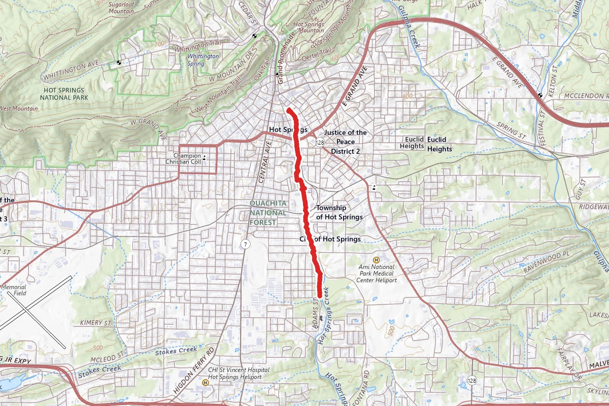 Hot Springs Creek Greenway Trail