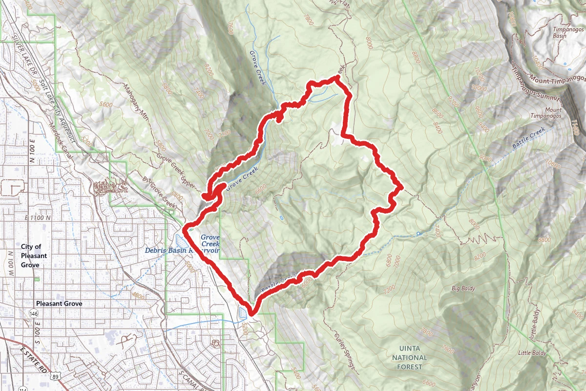 Grove Creek and Battle Creek Loop Trail