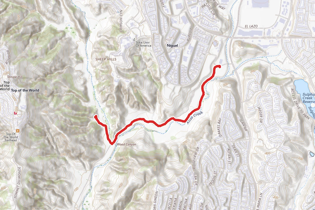 Cave Rock via Aliso Creek Trail