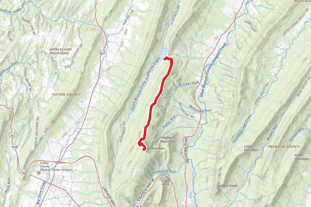 Tuscarora Trail - Cowans Gap to Tower Rd