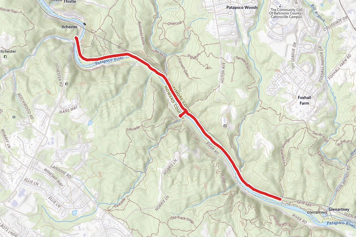 Grist Mill Trail via Ilchester