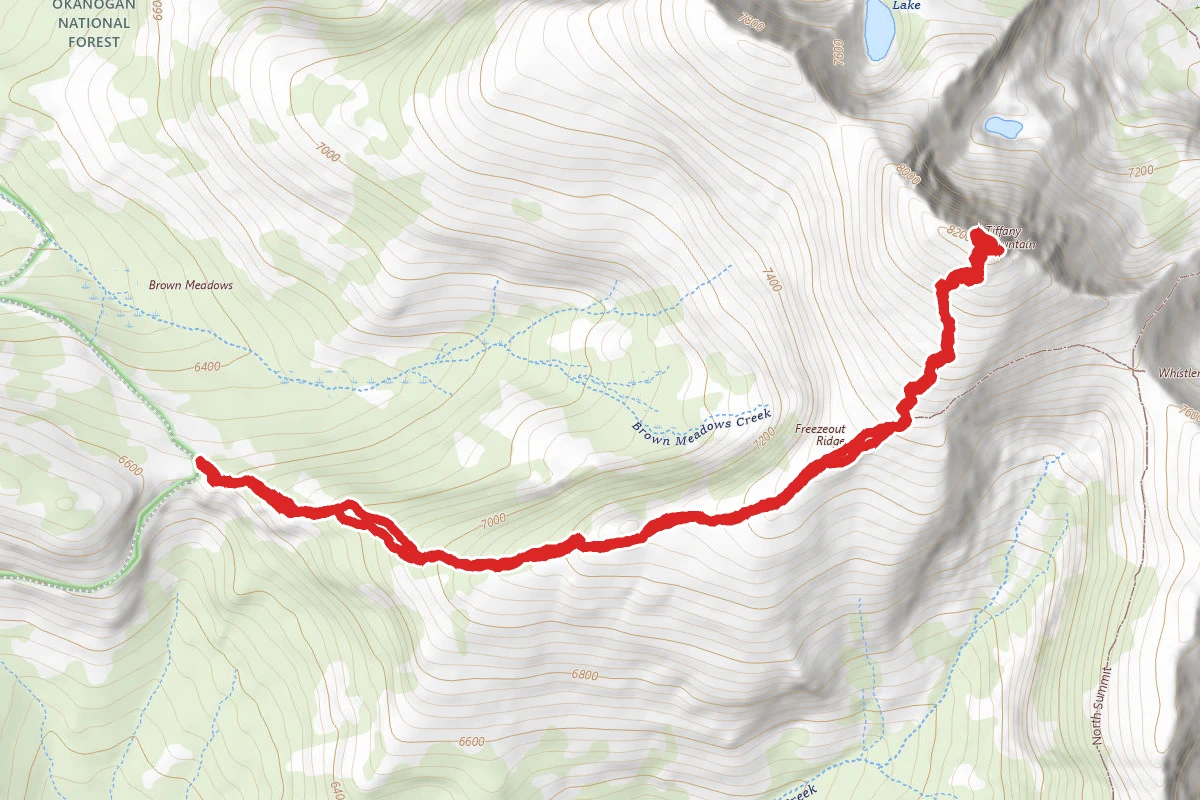 Tiffany Mountain Trail