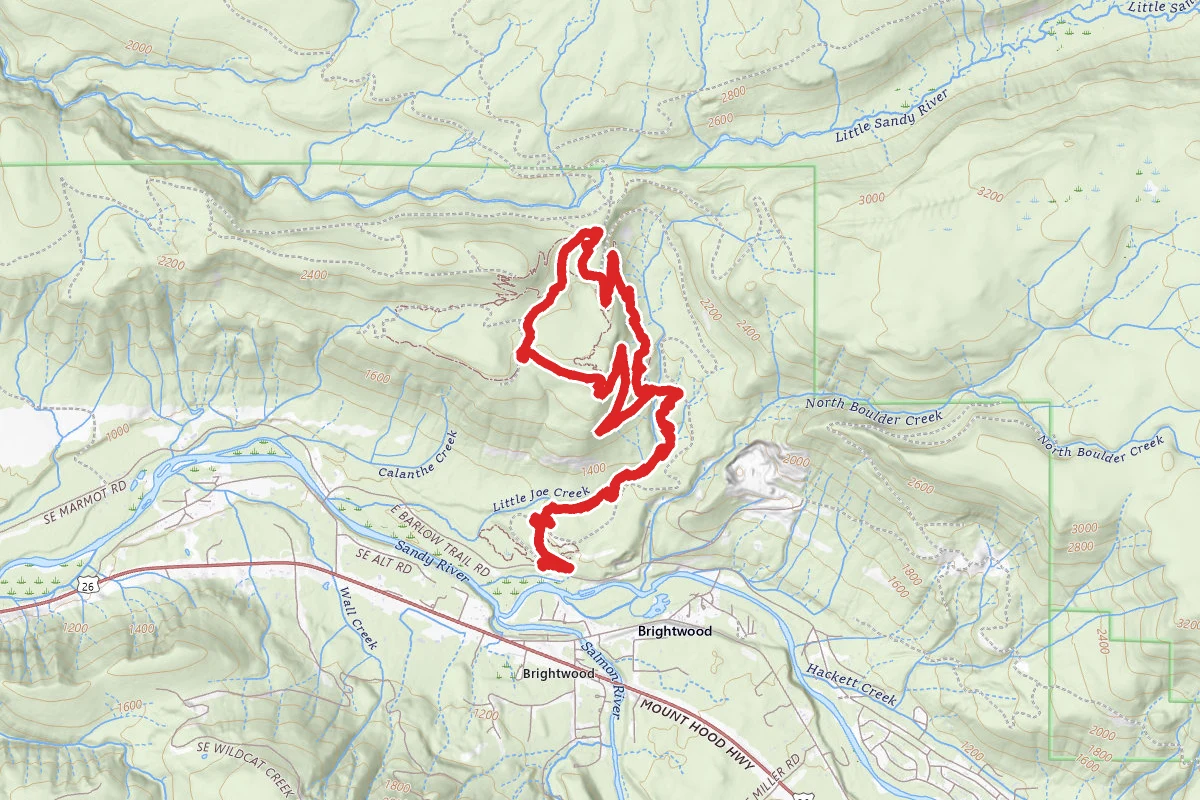 Sandy Ridge Hide and Seek and Rock Drop Loop Trail