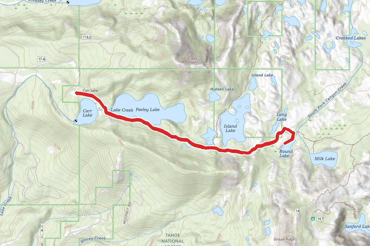 Feely Lake and Round Lake