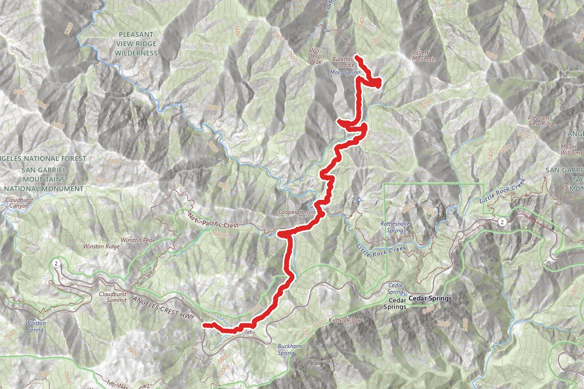 High Desert National Recreation Trail from Buckhorn Flat to Burkhart Saddle