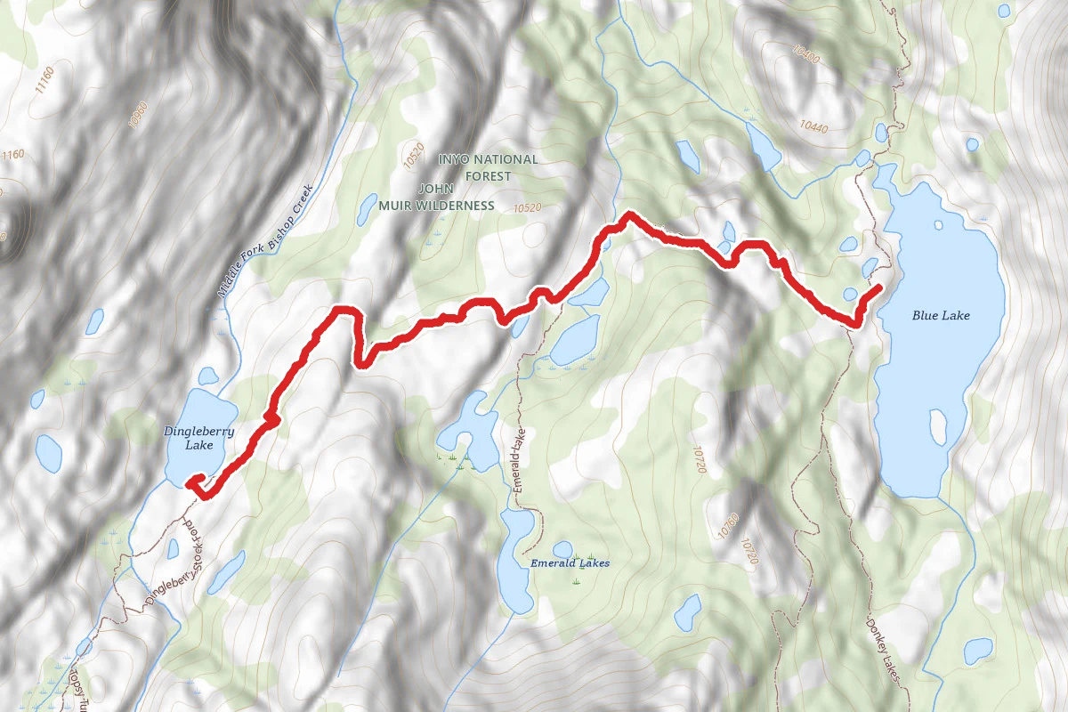 Blue Lake to Dingleberry Lake