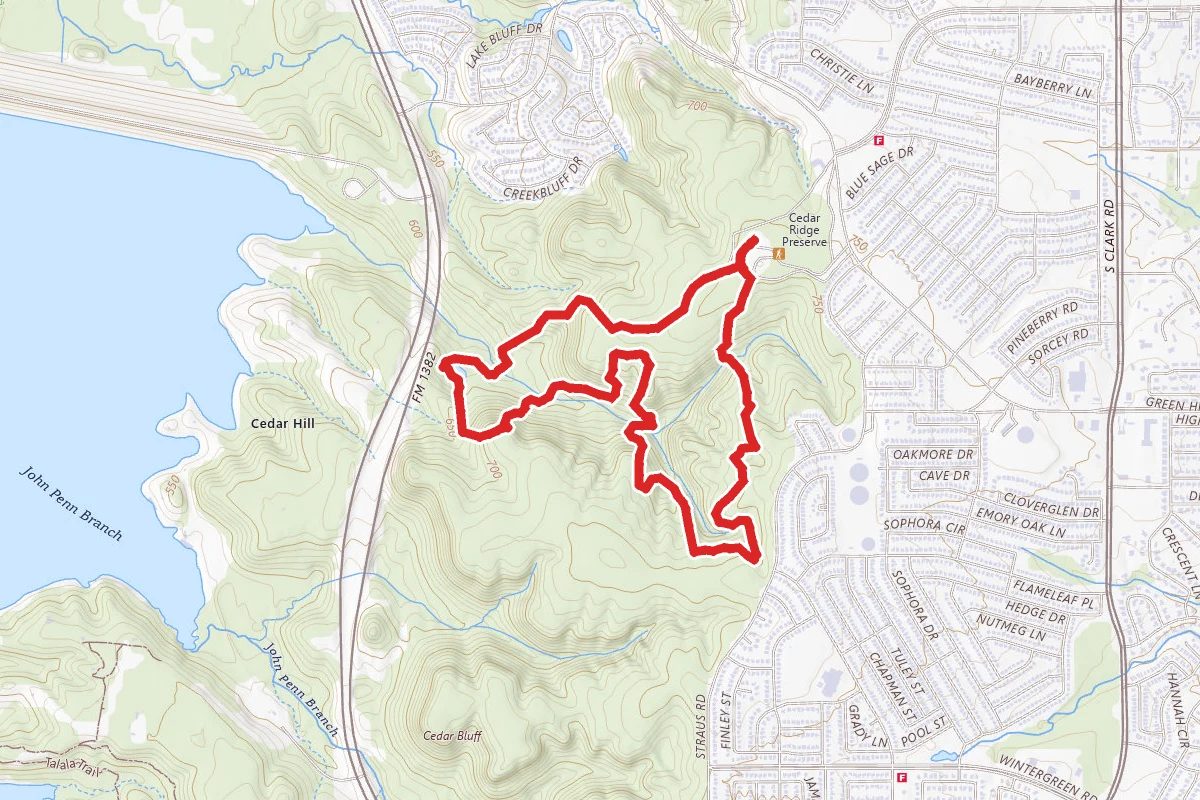 Escarpment, Fossil Valley, Cedar Brake Loop