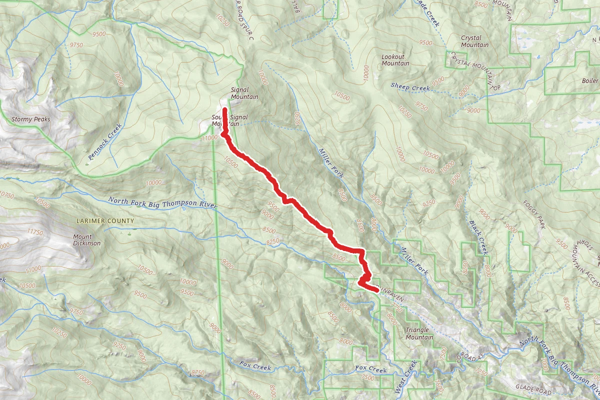 Bulwark Ridge Trail to Signal Mountain