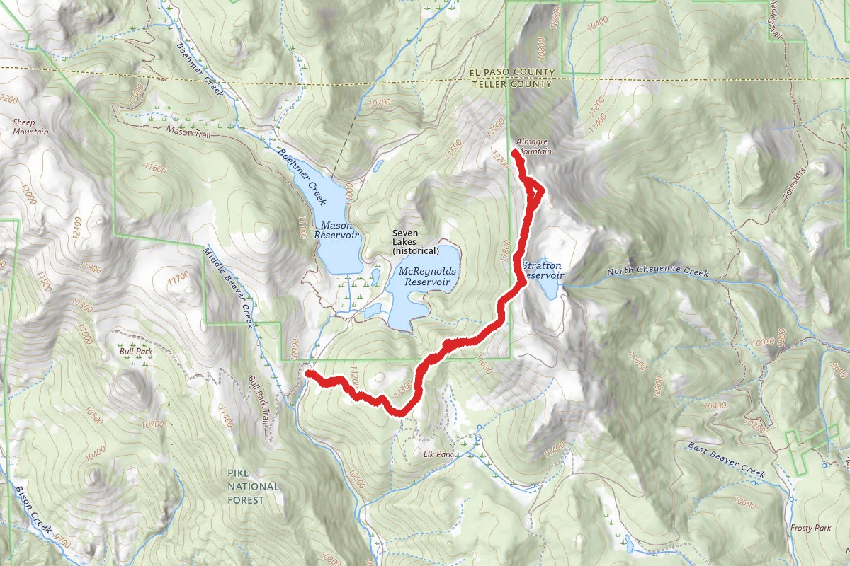 Almagre Peak Short Route