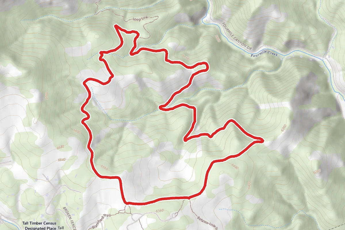 Long Canyon route map