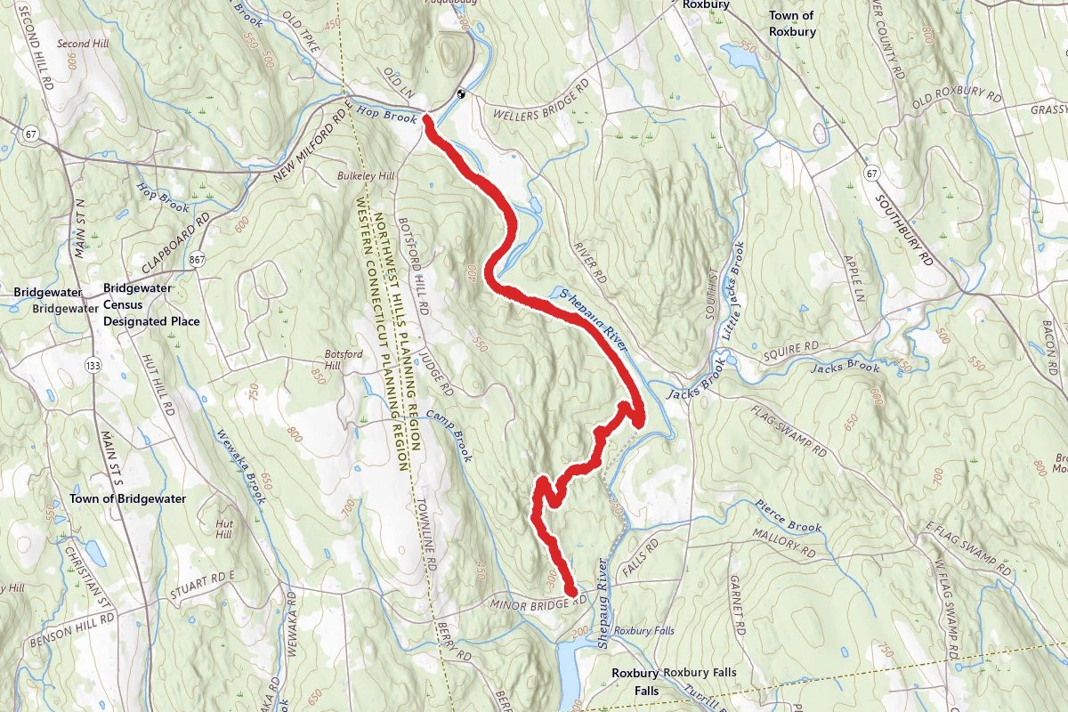 Shepaug River Trail via Baker Road