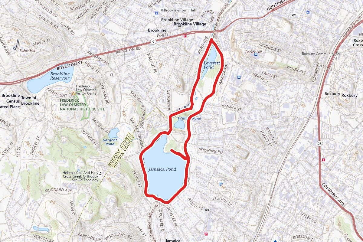 Jamaica Pond and Victorian Jamaica Plain