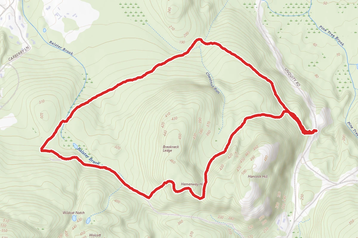 Breakneck Ledge and Chestnut Run Loop
