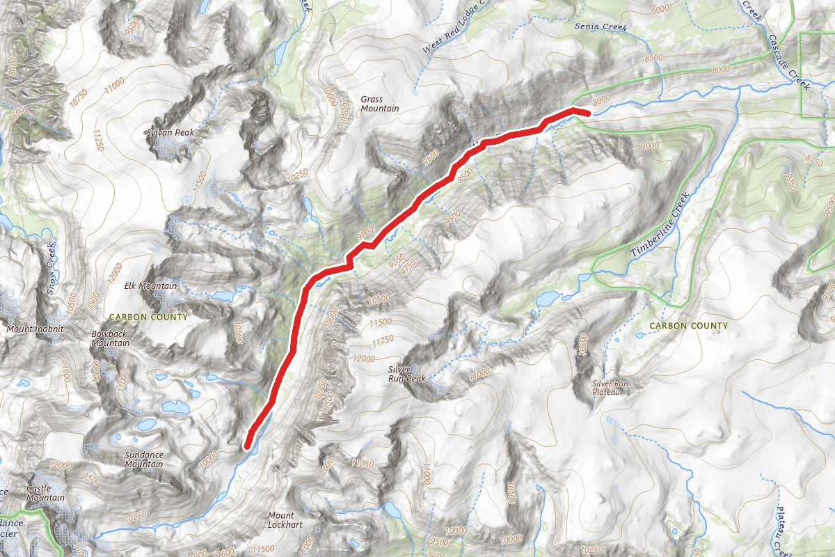 Quinnebaugh Meadows and Sundance Lake via West Fork of Rock Creek Trail