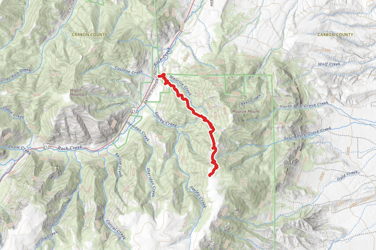 Maurice Creek Trail to Line Creek Plateau