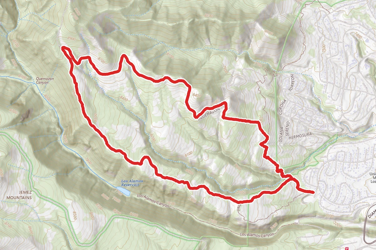Quemazon Trail and Pipeline Road Loop