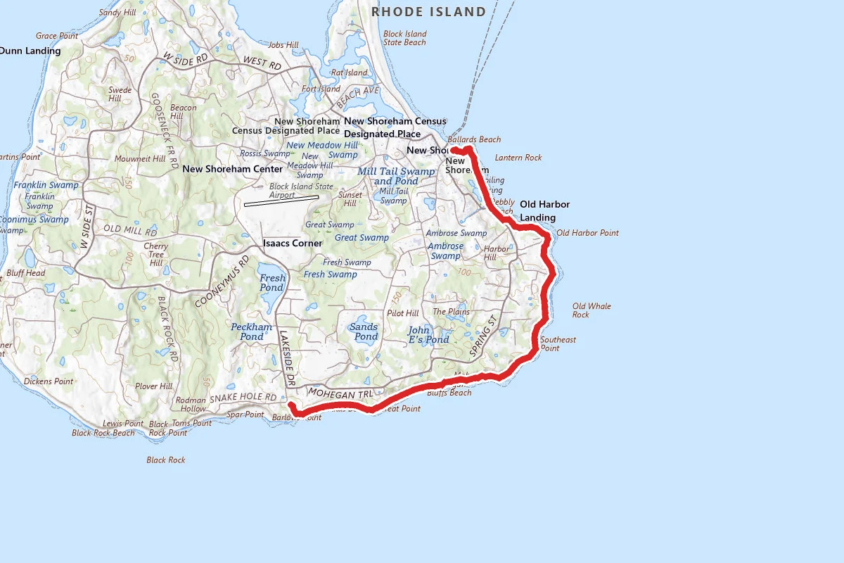 Mohegan Bluffs Trail