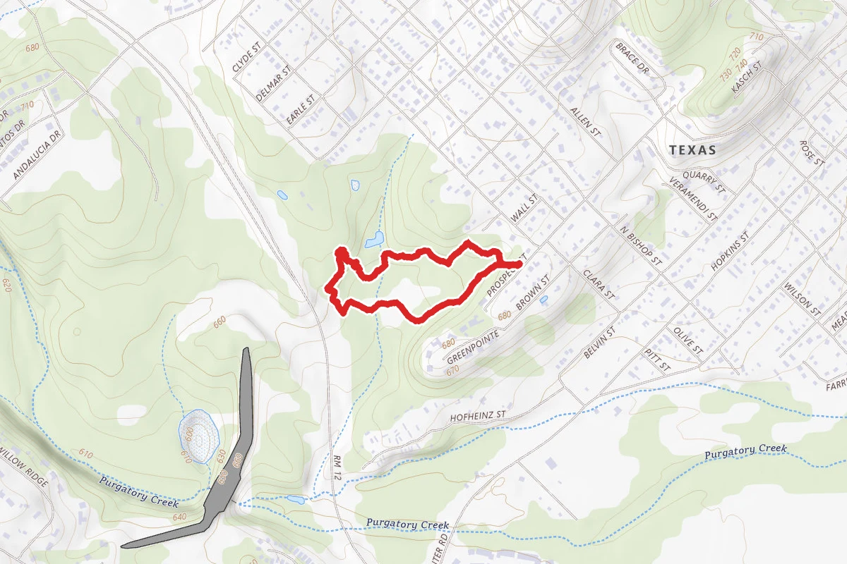 Purgatory Creek Blue Trail Loop