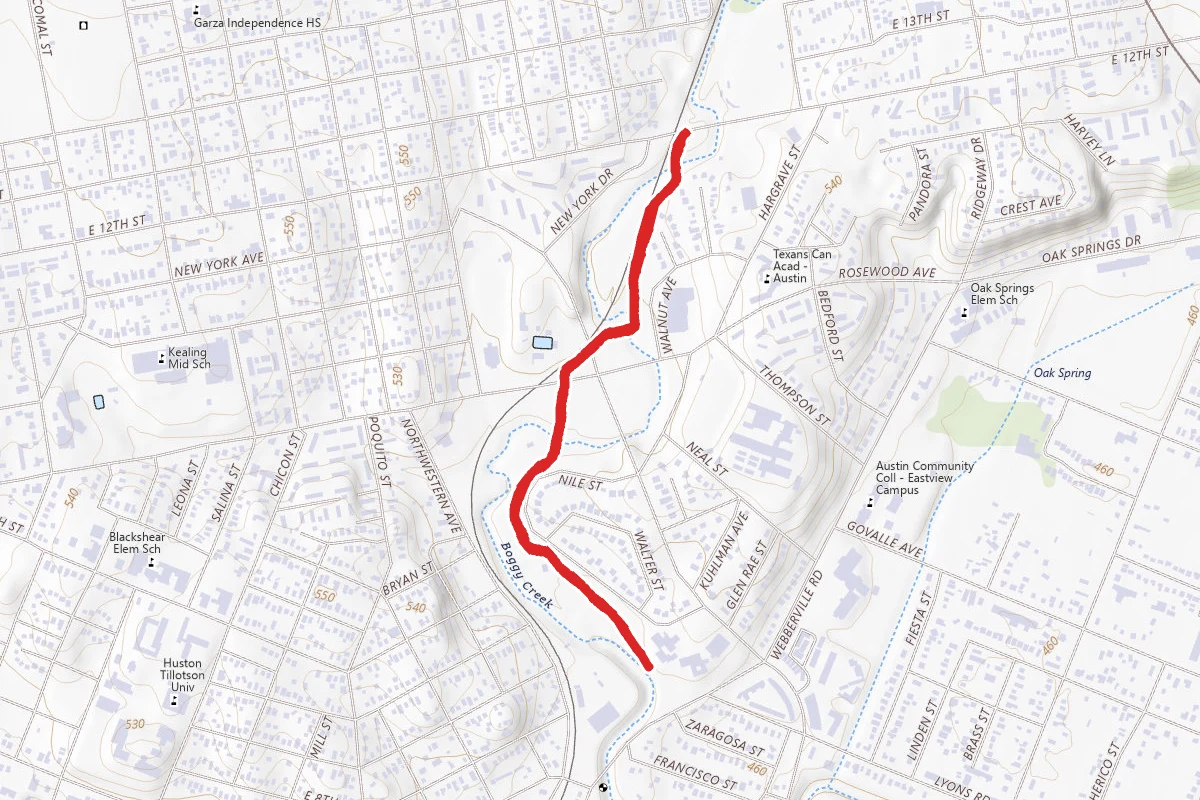 Boggy Creek Greenbelt Trail