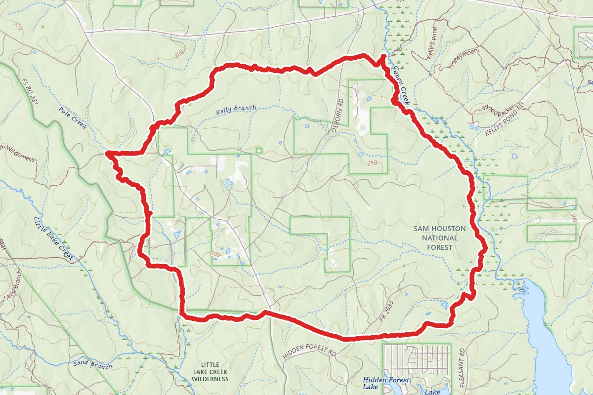 Lone Star and Little Lake Creek Trail Loop