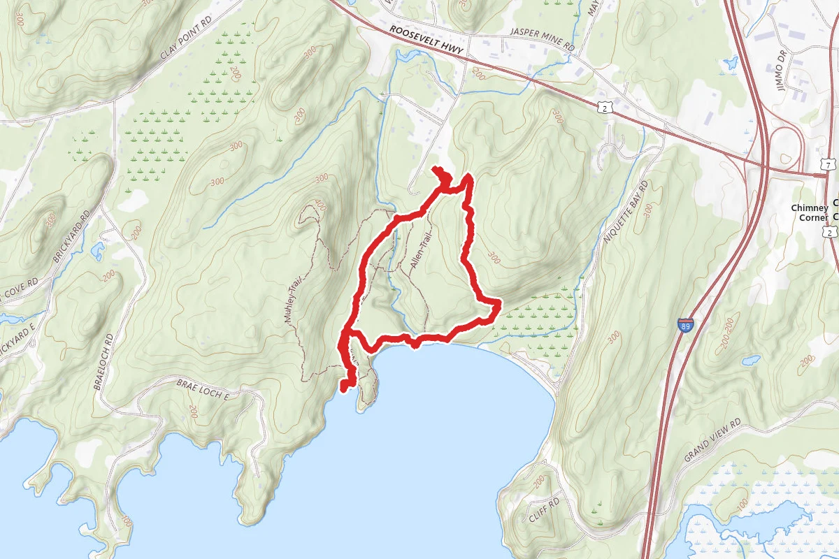 Burns Trail and Ledges Trail