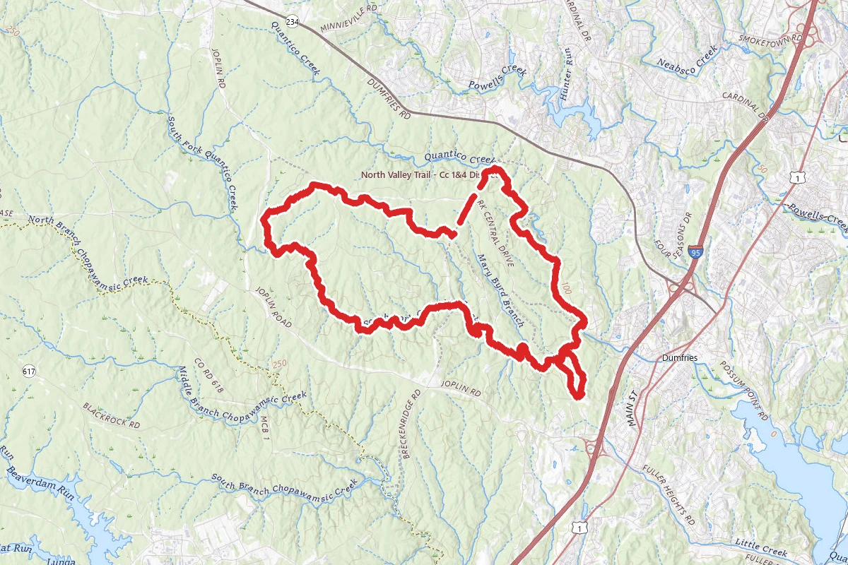Laurel Trail to North Valley Trail to South Valley Trail Loop