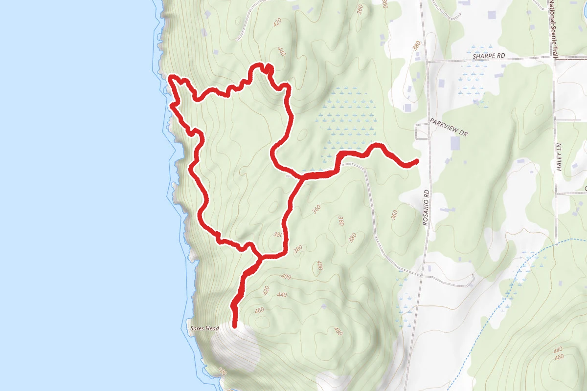 Sunburst and Porpoise Point Loop