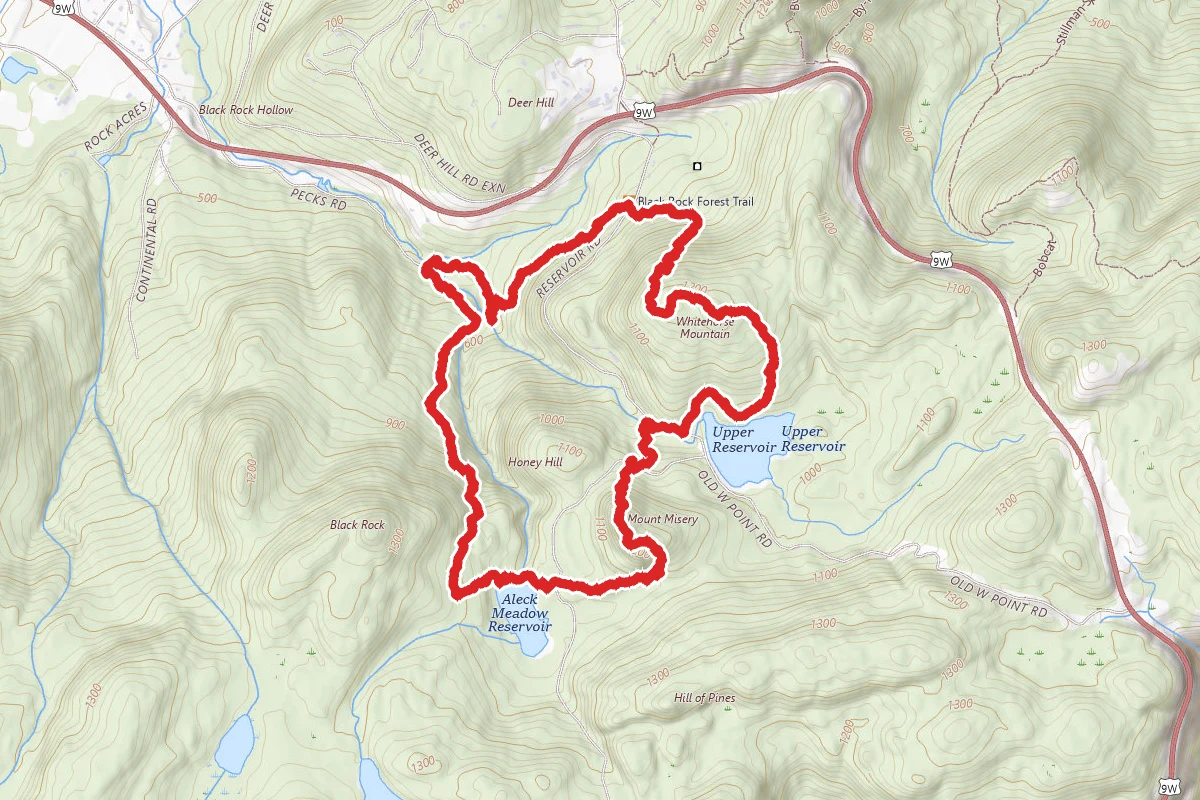 Black Rock Brook, Mount Misery, and Whitehorse Mountain Loop
