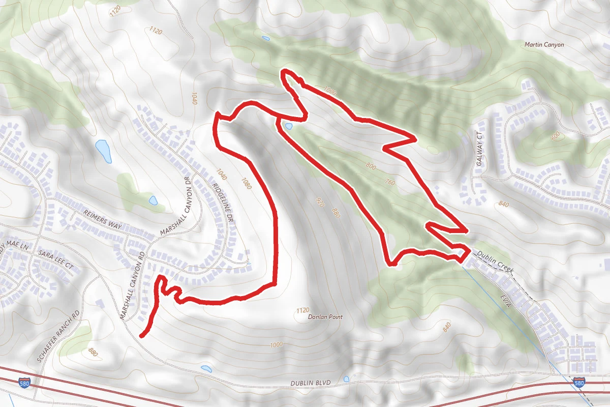 Calaveras Ridge Regional, Donlon Loop, and Calaveras Ridge Trails