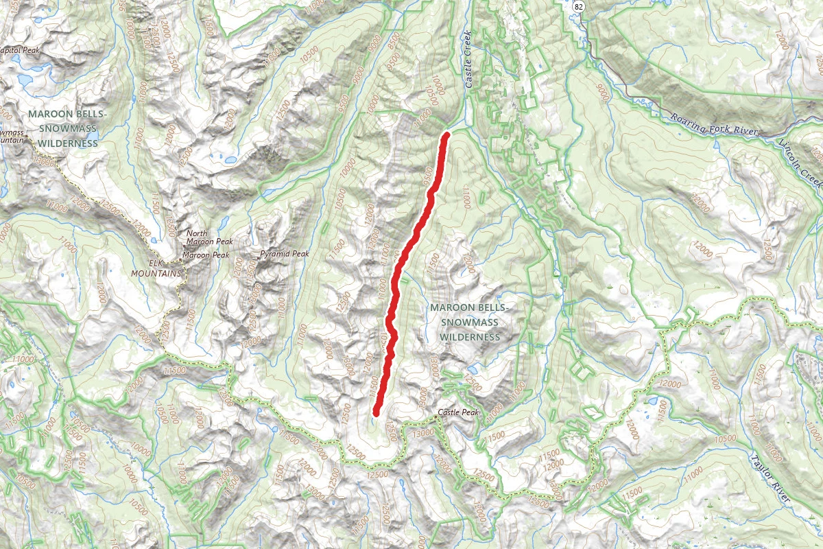 Conundrum Creek Trail to Conundrum Hot Springs